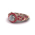 Exclusive Halo Diamond Milgrain Engagement Ring - Kendra No. 47