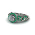 Exclusive Halo Diamond Milgrain Engagement Ring - Kendra No. 18 image 3