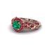 Exclusive Halo Emerald Milgrain Engagement Ring - Kendra No. 50 image 3