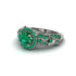 Exclusive Halo Emerald Milgrain Engagement Ring - Kendra No. 21
