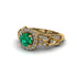 Exclusive Halo Emerald Milgrain Engagement Ring - Kendra No. 4 image 3