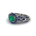 Exclusive Halo Emerald Milgrain Engagement Ring - Kendra No. 66 image 3
