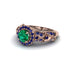 Exclusive Halo Emerald Milgrain Engagement Ring - Kendra No. 65 image 3