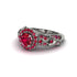 Exclusive Halo Ruby Milgrain Engagement Ring - Kendra No. 57 image 3