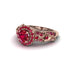 Exclusive Halo Ruby Milgrain Engagement Ring - Kendra No. 56 image 3