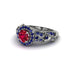 Exclusive Halo Ruby Milgrain Engagement Ring - Kendra No. 72 image 3