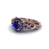 Exclusive Halo Sapphire Milgrain Engagement Ring - Kendra No. 74