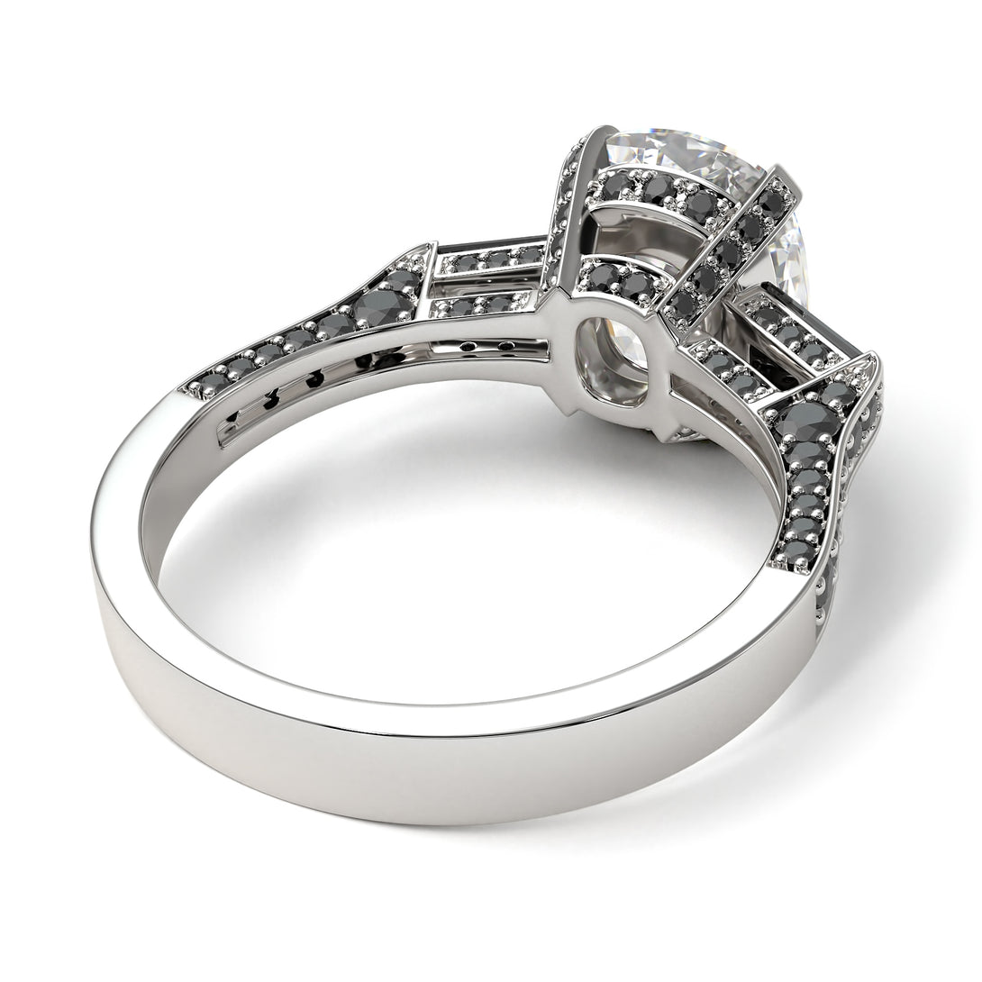 Exclusive Handmade Diamond Geometrical Engagement Ring - Yolanda No. 33