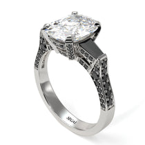Exclusive Handmade Diamond Geometrical Engagement Ring - Yolanda No. 33 image 1
