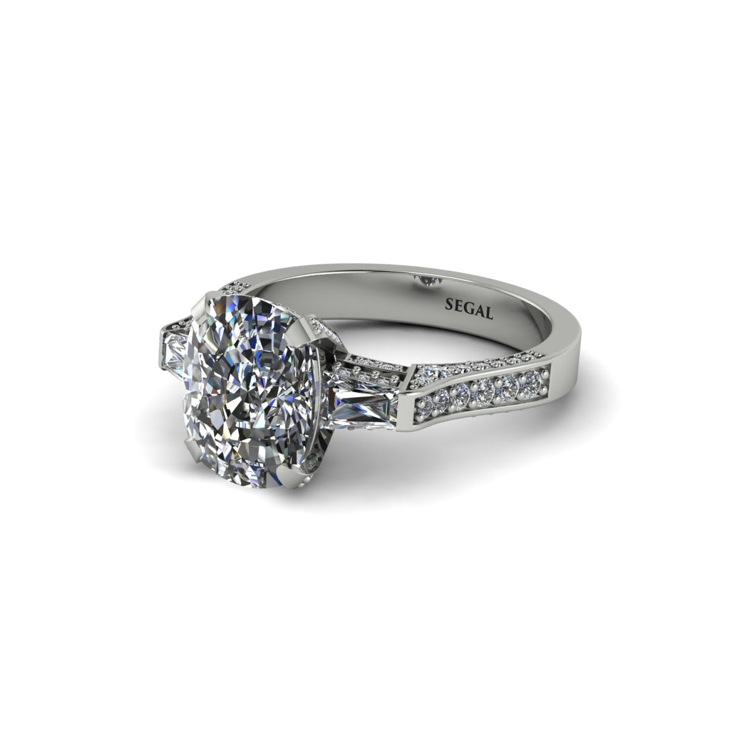 Exclusive Handmade Diamond Geometrical Engagement Ring - Yolanda No. 3