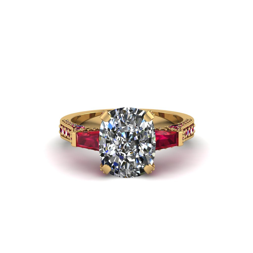 Exclusive Handmade Diamond Geometrical Engagement Ring - Yolanda No. 46