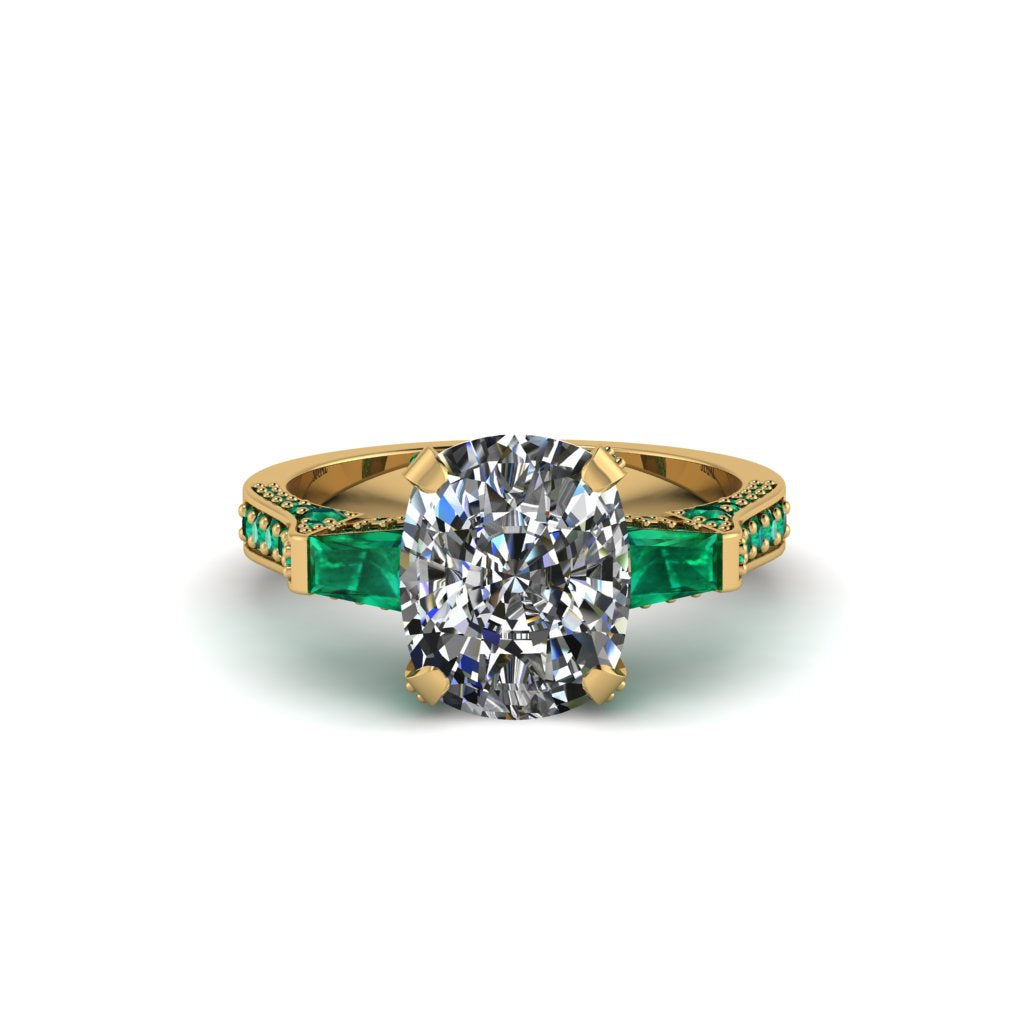 Exclusive Handmade Diamond Geometrical Engagement Ring - Yolanda No. 16
