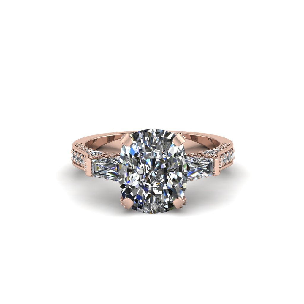 Exclusive Handmade Diamond Geometrical Engagement Ring - Yolanda No. 2