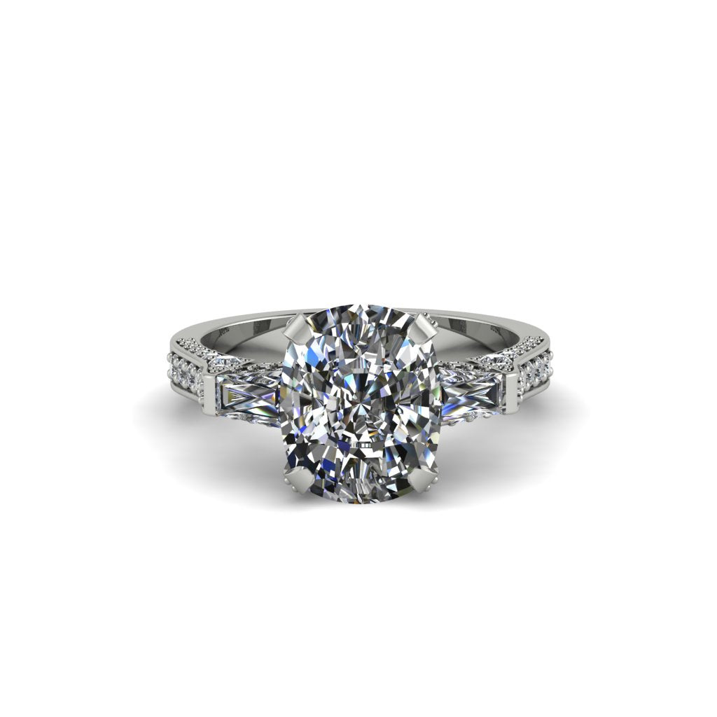 Exclusive Handmade Diamond Geometrical Engagement Ring - Yolanda No. 3