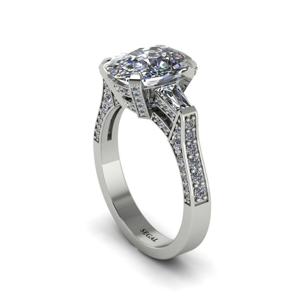 Exclusive Handmade Diamond Geometrical Engagement Ring - Yolanda No. 3