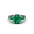 Exclusive Handmade Emerald Geometrical Engagement Ring - Yolanda No. 21 image 2