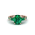 Exclusive Handmade Emerald Geometrical Engagement Ring - Yolanda No. 20 image 2