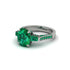 Exclusive Handmade Emerald Geometrical Engagement Ring - Yolanda No. 21