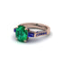 Exclusive Handmade Emerald Geometrical Engagement Ring - Yolanda No. 65