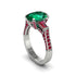 Exclusive Handmade Emerald Geometrical Engagement Ring - Yolanda No. 51 image 1