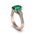 Exclusive Handmade Emerald Geometrical Engagement Ring - Yolanda No. 5