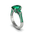 Exclusive Handmade Emerald Geometrical Engagement Ring - Yolanda No. 21