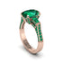 Exclusive Handmade Emerald Geometrical Engagement Ring - Yolanda No. 20