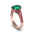 Exclusive Handmade Emerald Geometrical Engagement Ring - Yolanda No. 50 image 1