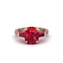 Exclusive Handmade Ruby Geometrical Engagement Ring - Yolanda No. 56