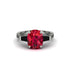 Exclusive Handmade Ruby Geometrical Engagement Ring - Yolanda No. 42