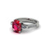 Exclusive Handmade Ruby Geometrical Engagement Ring - Yolanda No. 12 image 3