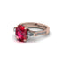 Exclusive Handmade Ruby Geometrical Engagement Ring - Yolanda No. 11 image 3