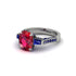 Exclusive Handmade Ruby Geometrical Engagement Ring - Yolanda No. 72 image 3