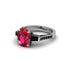 Exclusive Handmade Ruby Geometrical Engagement Ring - Yolanda No. 42 image 3