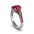 Exclusive Handmade Ruby Geometrical Engagement Ring - Yolanda No. 57 image 1