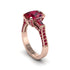 Exclusive Handmade Ruby Geometrical Engagement Ring - Yolanda No. 56 image 1