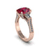 Exclusive Handmade Ruby Geometrical Engagement Ring - Yolanda No. 11 image 1