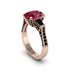 Exclusive Handmade Ruby Geometrical Engagement Ring - Yolanda No. 41 image 1