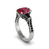 Exclusive Handmade Ruby Geometrical Engagement Ring - Yolanda No. 42