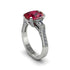 Exclusive Handmade Ruby Geometrical Engagement Ring - Yolanda No. 12