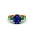 Exclusive Handmade Sapphire Geometrical Engagement Ring - Yolanda No. 28 image 2