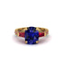 Exclusive Handmade Sapphire Geometrical Engagement Ring - Yolanda No. 58
