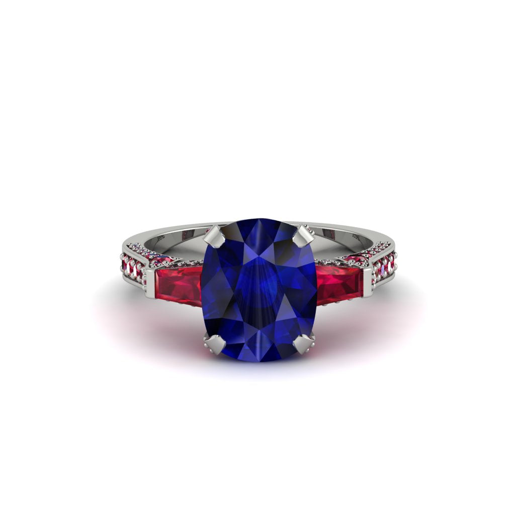 Exclusive Handmade Sapphire Geometrical Engagement Ring - Yolanda No. 60