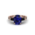 Exclusive Handmade Sapphire Geometrical Engagement Ring - Yolanda No. 44 image 2