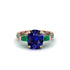 Exclusive Handmade Sapphire Geometrical Engagement Ring - Yolanda No. 29 image 2