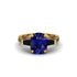 Exclusive Handmade Sapphire Geometrical Engagement Ring - Yolanda No. 43