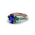 Exclusive Handmade Sapphire Geometrical Engagement Ring - Yolanda No. 29 image 3