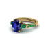 Exclusive Handmade Sapphire Geometrical Engagement Ring - Yolanda No. 28