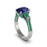 Exclusive Handmade Sapphire Geometrical Engagement Ring - Yolanda No. 30