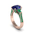 Exclusive Handmade Sapphire Geometrical Engagement Ring - Yolanda No. 29 image 1
